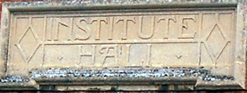 Institute Hall Sign